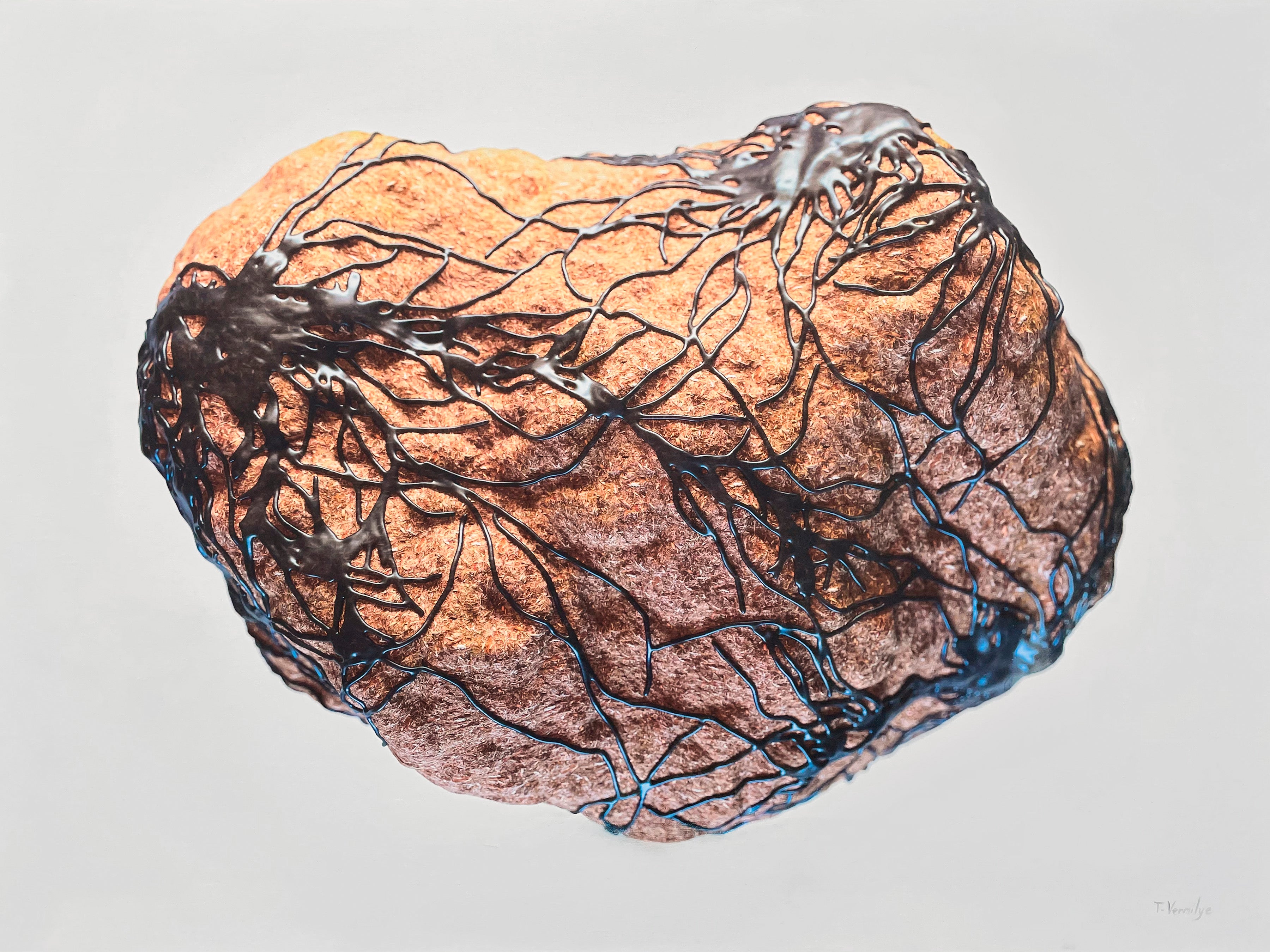 Network 002 [Earth) - 48 x 36 x 2 inches
